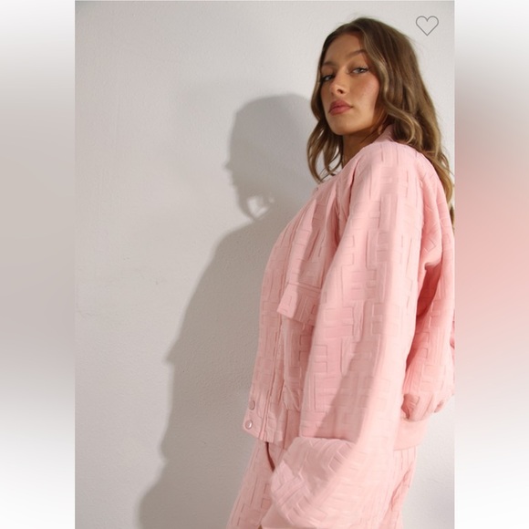 NWT “EMBOSSED BOMBER AND LONG PANT SET - Picture 8 of 15